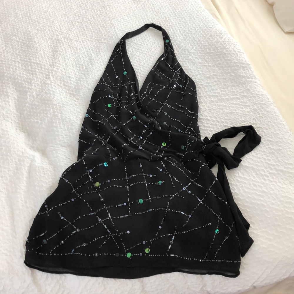 BCBG Maxazria beaded mini dress size 2